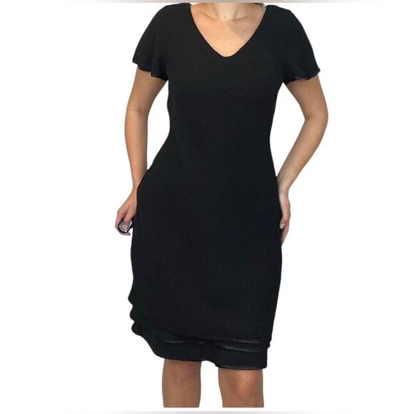 SL Kritian Black Short Sleeve Dress Size 24W - Picture 2 of 11